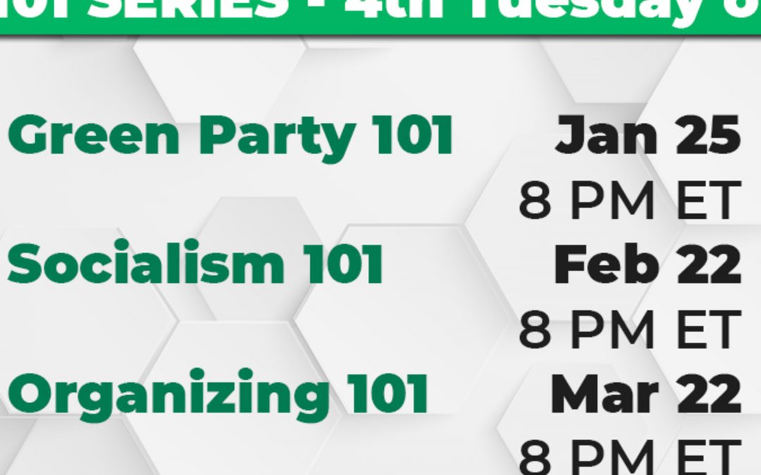 Green Socialist Workshop: Organizing 101